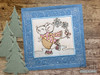 Skating Mouse Quilt Block   - Instant Downloadable Machine Embroidery - Light Fill Stitch