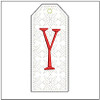 Gift Tag ABCs - Y - Embroidery Designs & Patterns