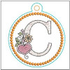 Heart Medallion ABCs - C - Embroidery Designs & Patterns