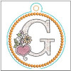Heart Medallion ABCs - G - Machine Embroidery Designs