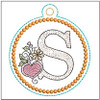 Heart Medallion ABCs - S - Embroidery Designs & Patterns
