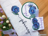 February Violet - Birth Month Flowers  - Machine Embroidery