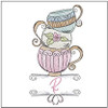 Teacups ABCs -R- Embroidery Designs & Patterns