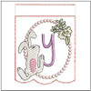 Bunny Bunting ABCs - Y - Embroidery Designs & Patterns