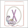 Brontosaurus  ABCs Bunting - X - Embroidery Designs & Patterns