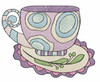 Whimsical Teacups Bundle- Fits a 4x4", 5x7 & 8x8" Hoop - Machine Embroidery Designs