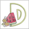 Watermelon Applique ABCs -D - Embroidery Designs & Patterns