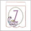 Brontosaurus  ABCs Bunting - Z - Embroidery Designs & Patterns