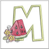 Watermelon Applique ABCs  - M - Embroidery Designs & Patterns