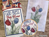 Patriotic Tulips Coaster - Embroidery Designs