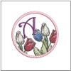 Tulip Coaster ABCs - A - Embroidery Designs & Patterns