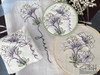 June - Honeysuckle - Birth Month Flowers Coaster - Machine Embroidery