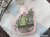 Succulents 1 Clothespin Magnet  - Embroidery Designs & Patterns