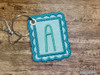 Scalloped ABCs Charm  C - Fits a 4x4" Hoop Embroidery Designs