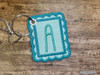 Scalloped ABCs Charm T - Fits a 4x4" Hoop Embroidery Designs