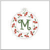 Floral ABCs Charm - M - Fits a 4x4" Hoop Embroidery Designs