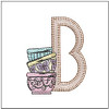 Mixing Bowls ABCs - B - Fits a 4x4" Hoop Embroidery Designs