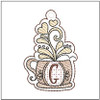 Coffee ABCs Charm - G - Fits a 4x4" Hoop Embroidery Designs
