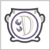 Cauldron Banner ABCs - D - Fits a 5x7" Hoop Embroidery Designs