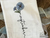 Aster Stem - Birth Month Flower - Machine Embroidery