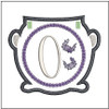 Cauldron Banner ABCs -O- Fits a 5x7" Hoop Embroidery Designs