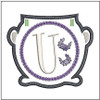 Cauldron Banner ABCs U- Fits a 5x7" Hoop Embroidery Designs
