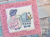 Sunbonnet Sue Quilt Block Bundle - Fits a  5x5", 6x6", 7x7", 8x8" & 10x10"  Hoop - Machine Embroidery Designs