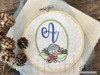 Mushroom ABCs - H - Fits a 4x4" Hoop - Embroidery Designs