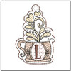 Coffee ABCs Charm Bundle - Fits a 4x4" Hoop Embroidery Designs