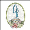 Mushroom ABCs -Q - Fits a 4x4" Hoop - Embroidery Designs