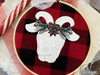 Holly Berry Holiday  Goat Applique - Embroidery Designs