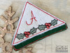 Holly Berry ABCs Corner Bookmark - D - Embroidery Designs & Patterns