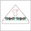 Holly Berry ABCs Corner Bookmark -T- Embroidery Designs & Patterns