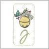 Jingle Bell ABCS Bookmark -J Embroidery Designs & Patterns