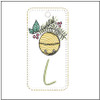 Jingle Bell ABCS Bookmark - L- Embroidery Designs & Patterns