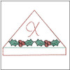 Holly Berry ABCs Corner Bookmark -X - Embroidery Designs & Patterns