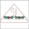 Holly Berry ABCs Corner Bookmark -Y - Embroidery Designs & Patterns