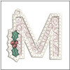 Free-Standing Lace Scroll ABCS - M Fits a 4x4" Hoop, Machine Embroidery Pattern,