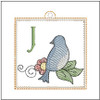 Bluebird ABC's Charm - J - Embroidery Designs & Patterns