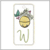 Jingle Bell ABCS Bookmark -W- Embroidery Designs & Patterns
