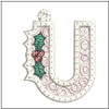 Free-Standing Lace Scroll ABCS - U Fits a 4x4" Hoop, Machine Embroidery Pattern,