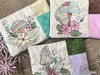 Mushrooms 2 Pocket Coaster / Trivet - Embroidery Designs