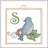 Bluebird ABC's Charm - S - Embroidery Designs & Patterns