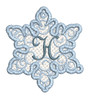 Snowflake Free Standing Lace ABCs - H Fits a 4x4" Hoop, Machine Embroidery Pattern,