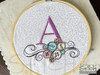 Buttons ABCs -V - Fits a 4x4" Hoop, Machine Embroidery Pattern,