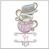 Teacups ABCs -Bundle - Embroidery Designs & Patterns