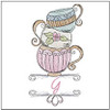 Teacups ABCs -Bundle - Embroidery Designs & Patterns