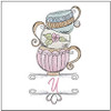 Teacups ABCs -Bundle - Embroidery Designs & Patterns