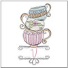 Teacups ABCs -Bundle - Embroidery Designs & Patterns