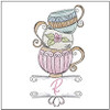 Teacups ABCs -Bundle - Embroidery Designs & Patterns